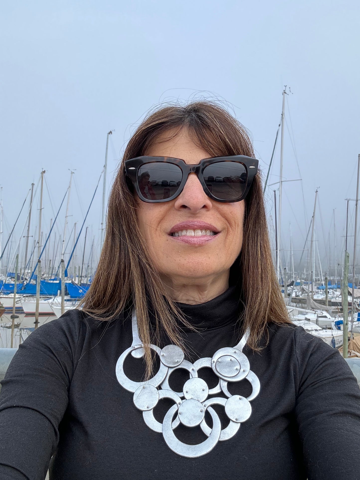 Leather necklace Olivia