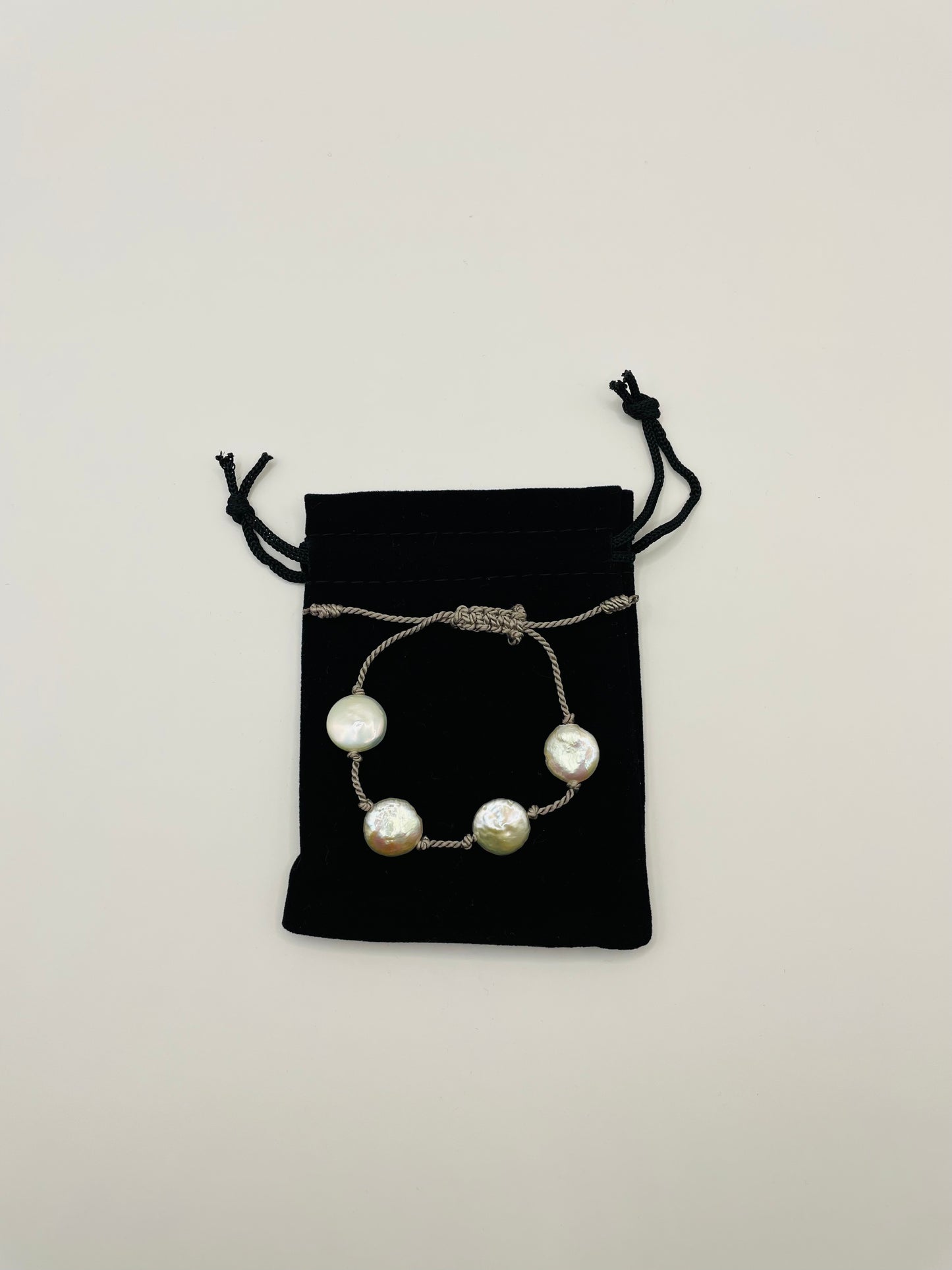Bracelet Freshwater Coin Pearl Cuatro