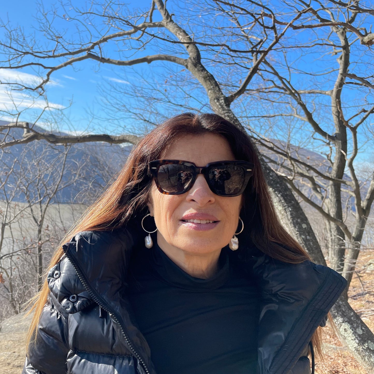 Earring Baroque Pearl White/Sterling Silver