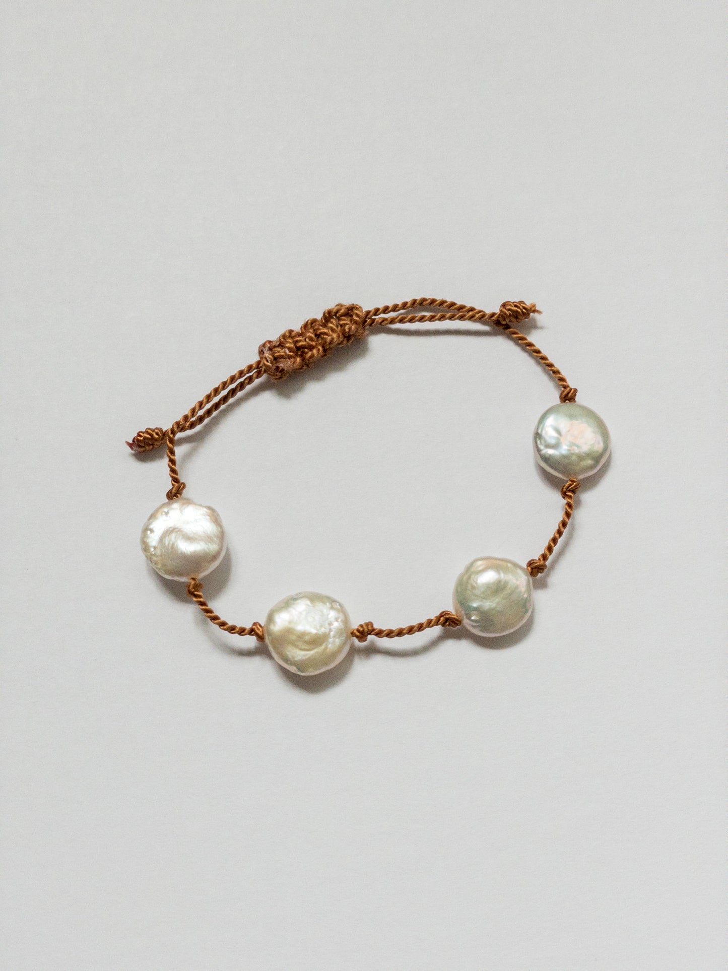 Bracelet  Freshwater Coin Pearl Cuatro