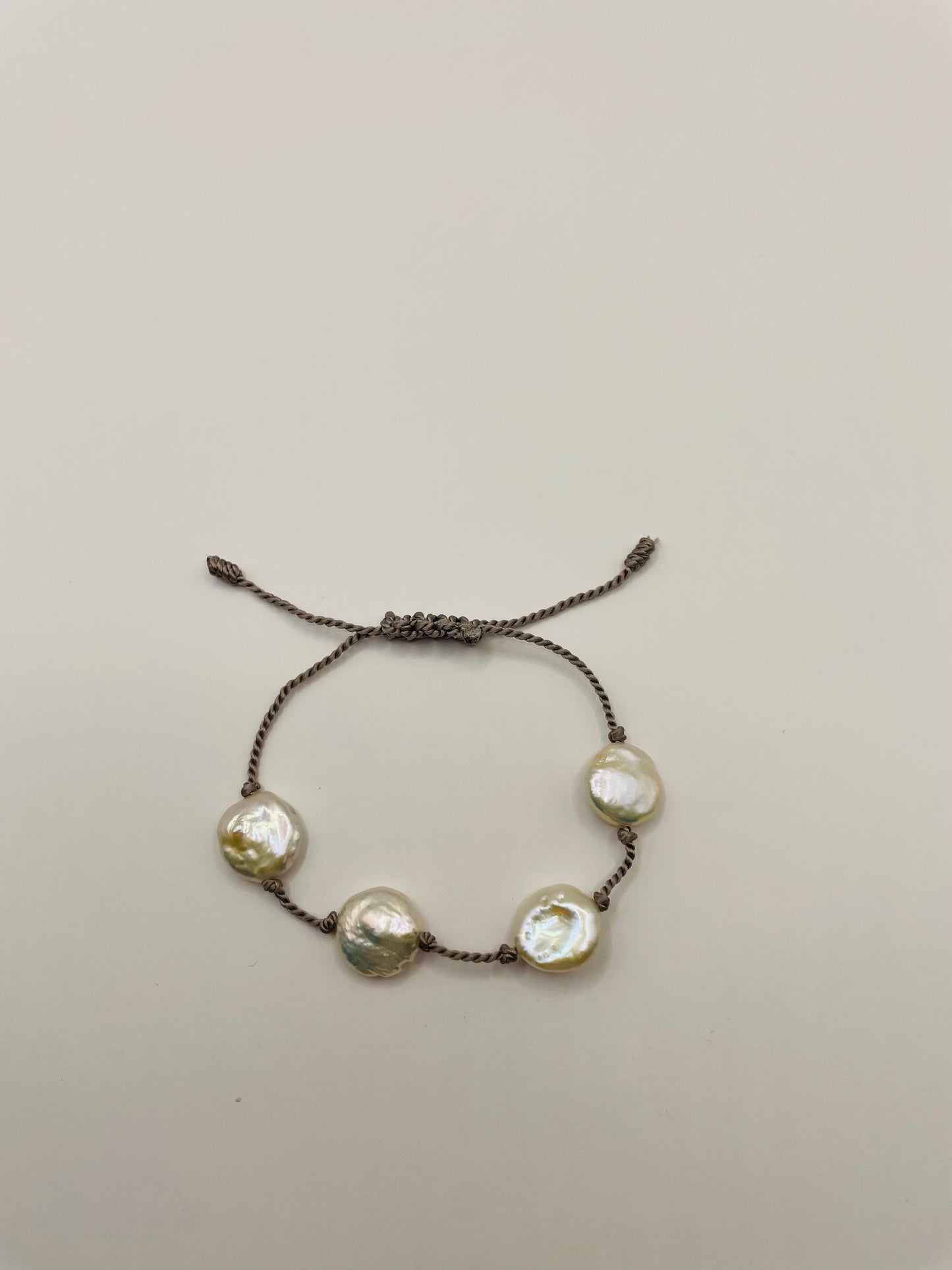 Bracelet  Freshwater Coin Pearl Cuatro