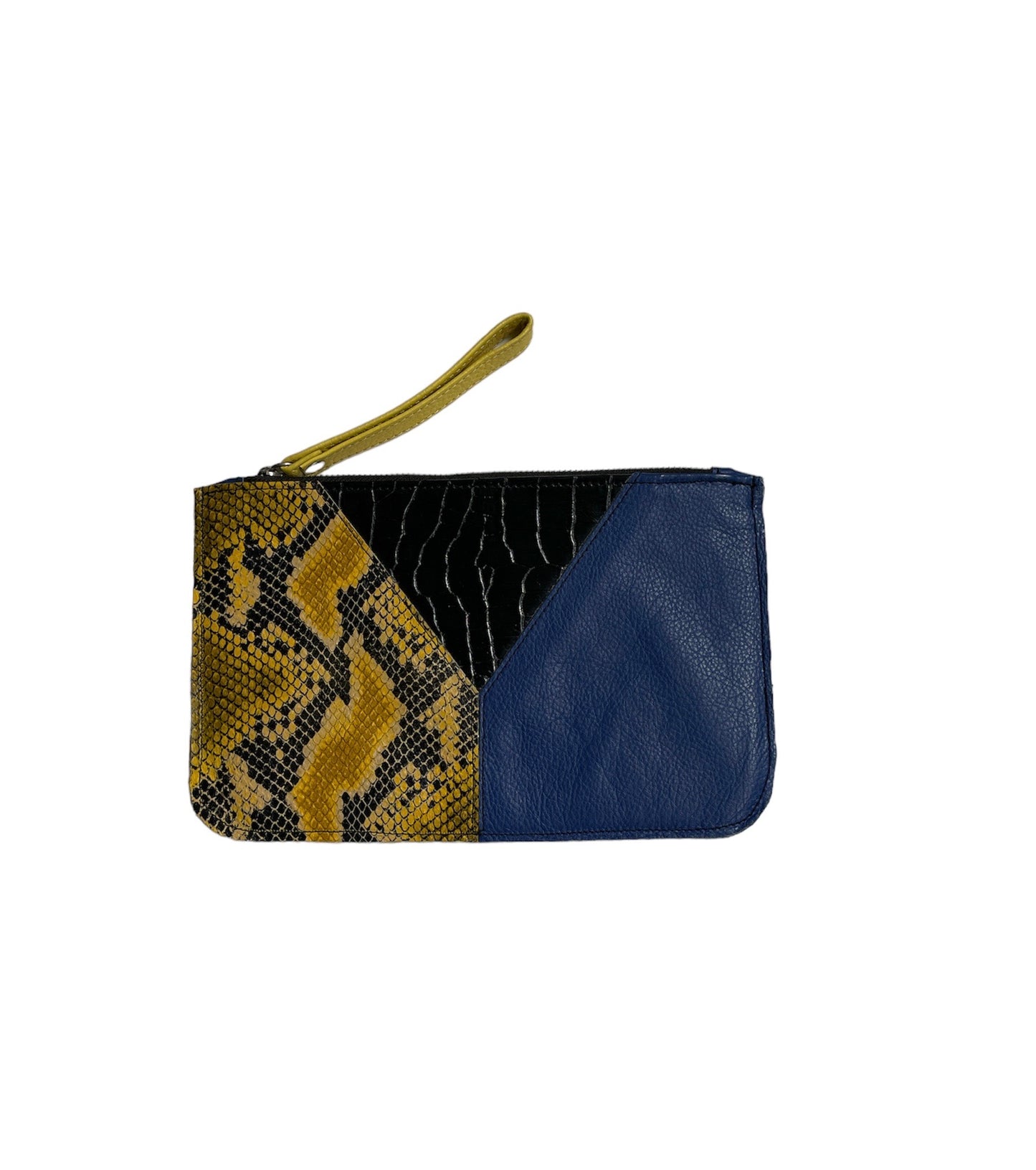 Leather envelope clutch