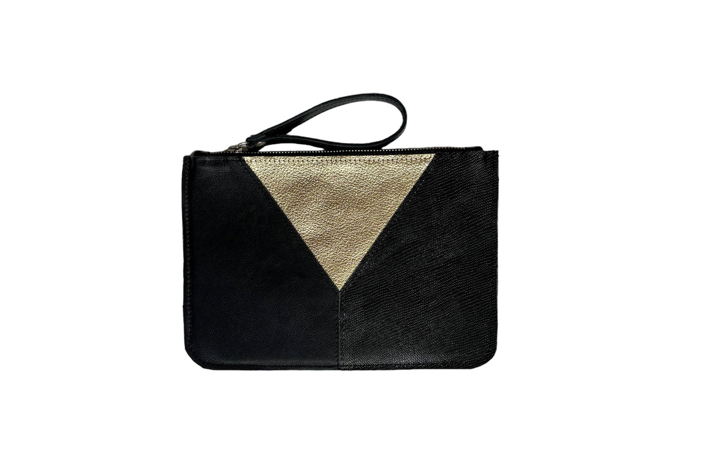 Leather envelope clutch