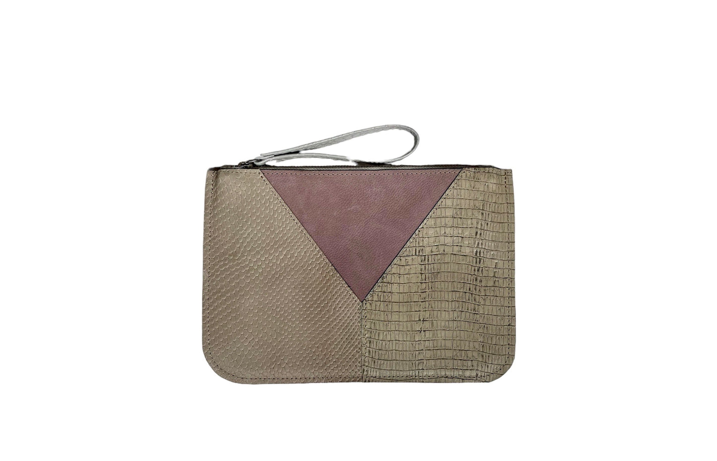 Leather envelope clutch