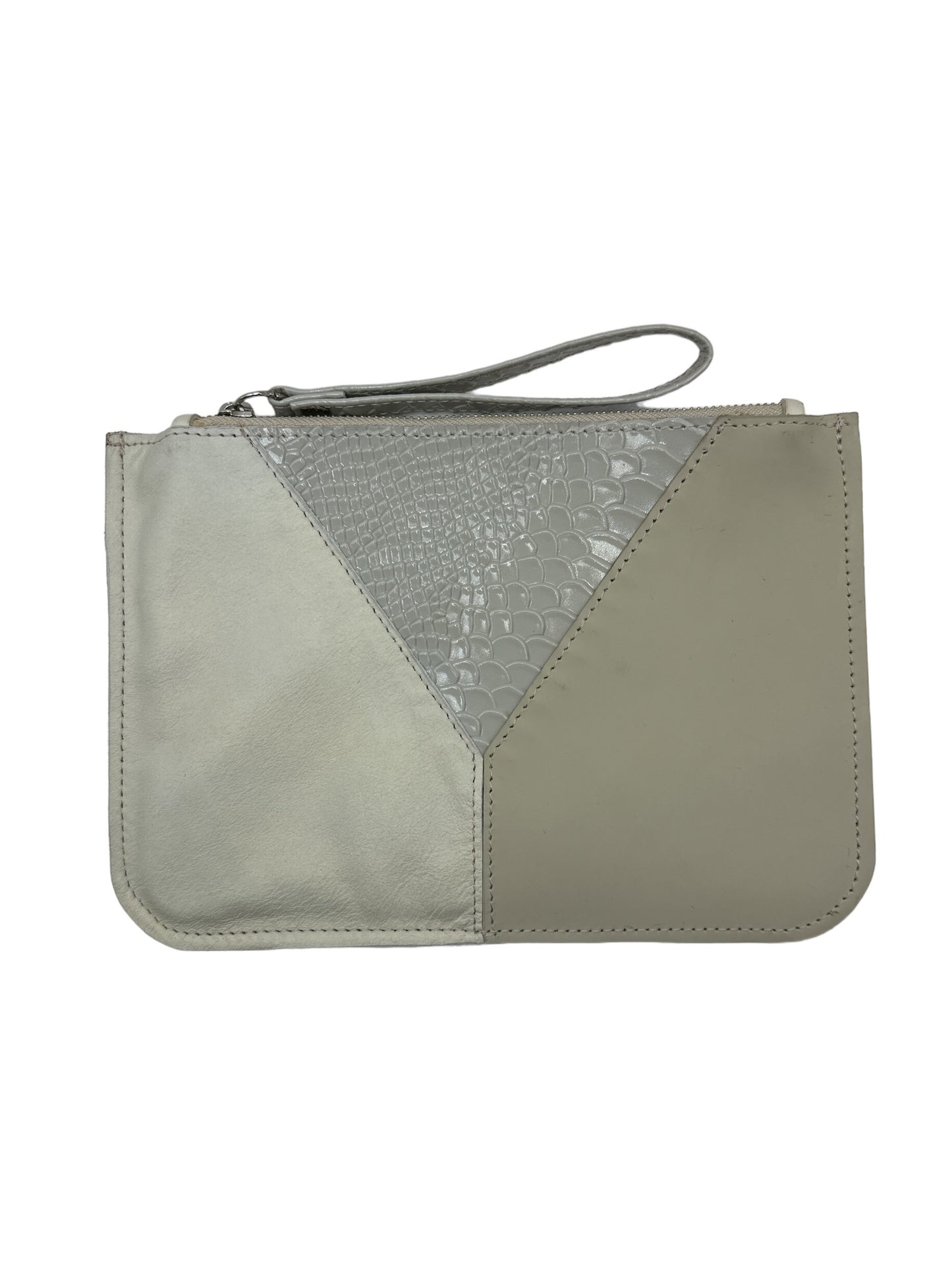 Leather envelope clutch